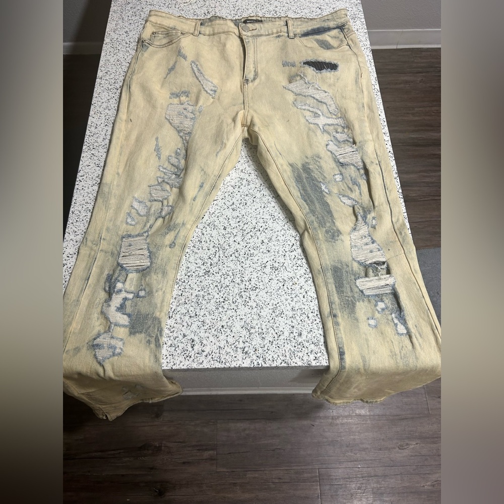 Skinny jeans flared